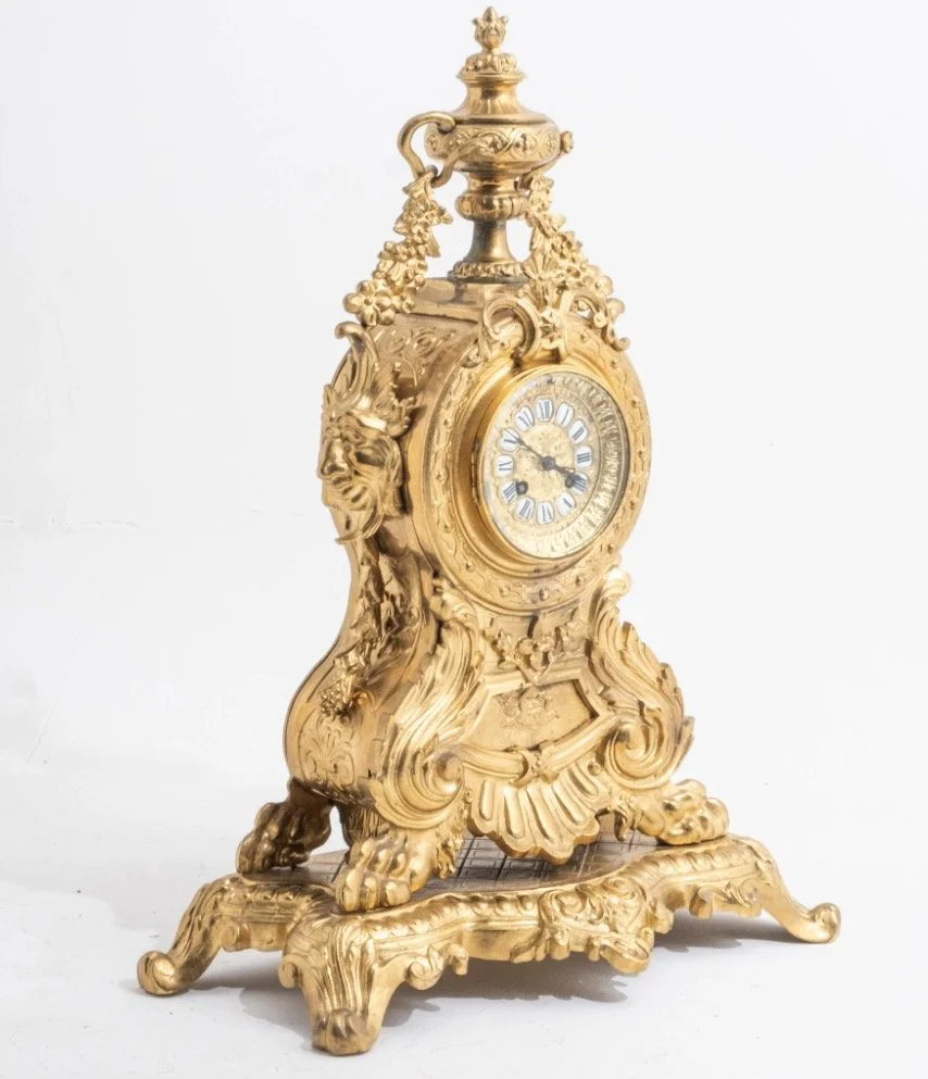 Japy Freres Bronze Mantel Clock, 19th to 20th Century — COLLECTive